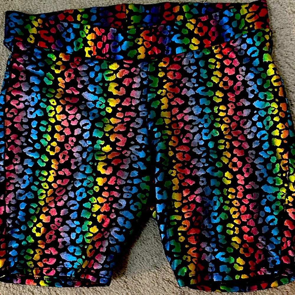 Torrid Multi Metallic Leopard Bike Short